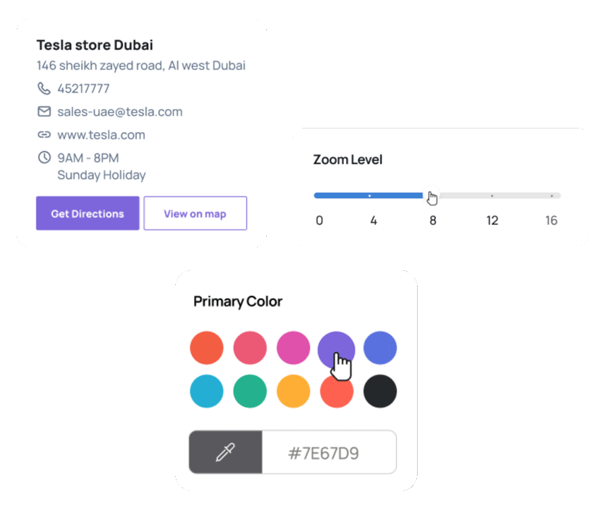 custom color store locator